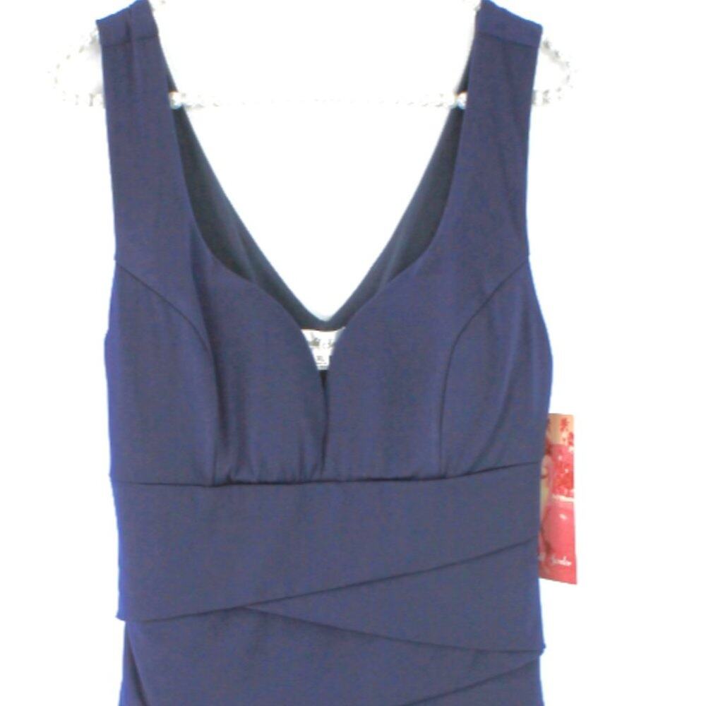 Emerald Sundae Women's Navy Blue Bodycon Bandage Dress - Picture 2 of 7